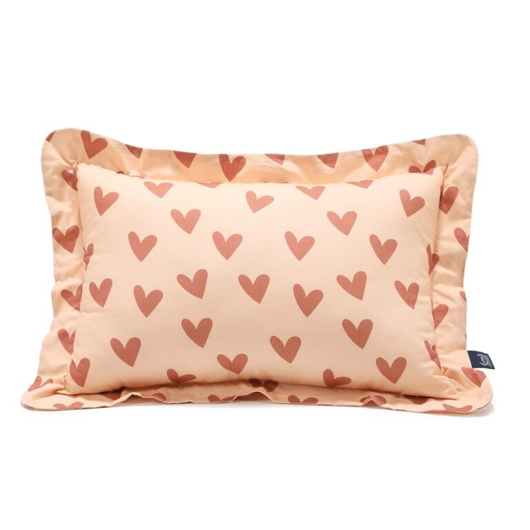 Bamboo pillow HEARTBEAT PINK - XL - 50 x 70 cm Main image