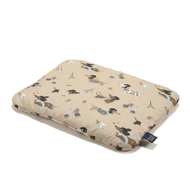 Cotton pillow PIERRE THE DOG - M - 35 x 45 cm Main image