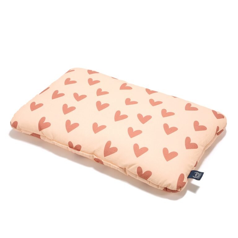 Cotton pillow HEARTBEAT PINK - L - 40 x 60 cm Main image