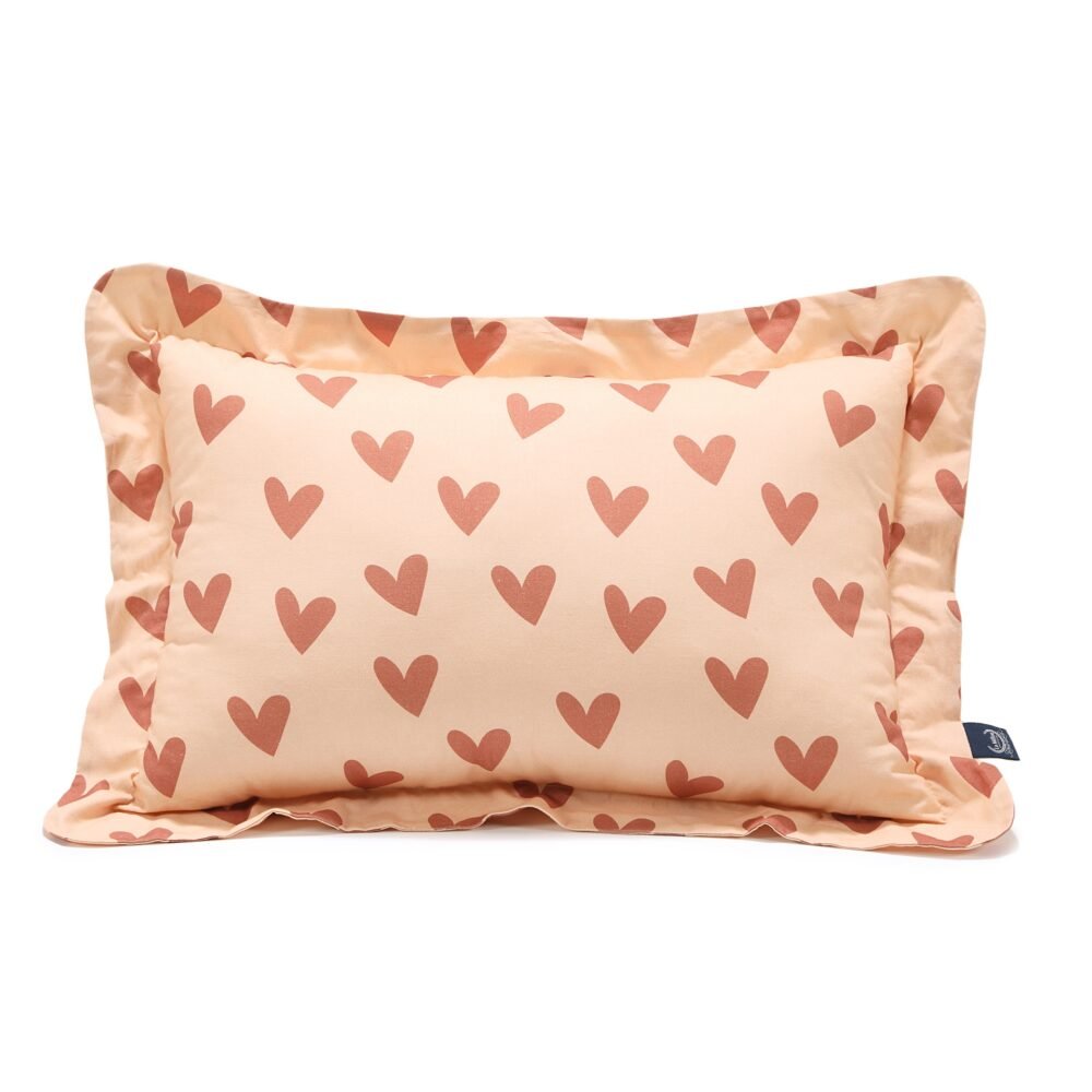 Cuscino in cotone CUORE ROSA - XL - 50 x 70 cm Immagine principale