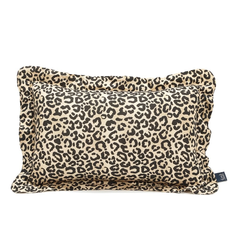 Cuscino in cotone LEOPARDO CREMA - XL - 50 x 70 cm Immagine principale