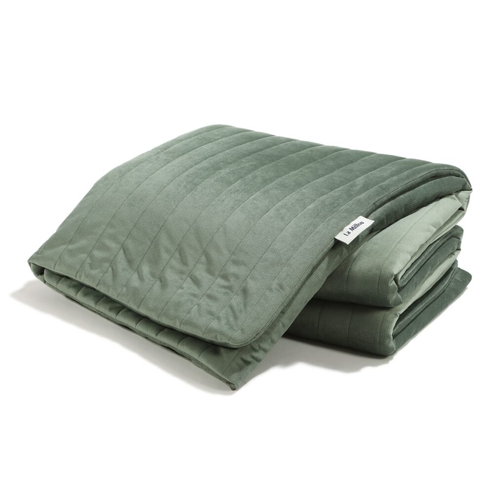 Coperta calda in velluto color kaki - XL - 160 x 200 cm Immagine principale