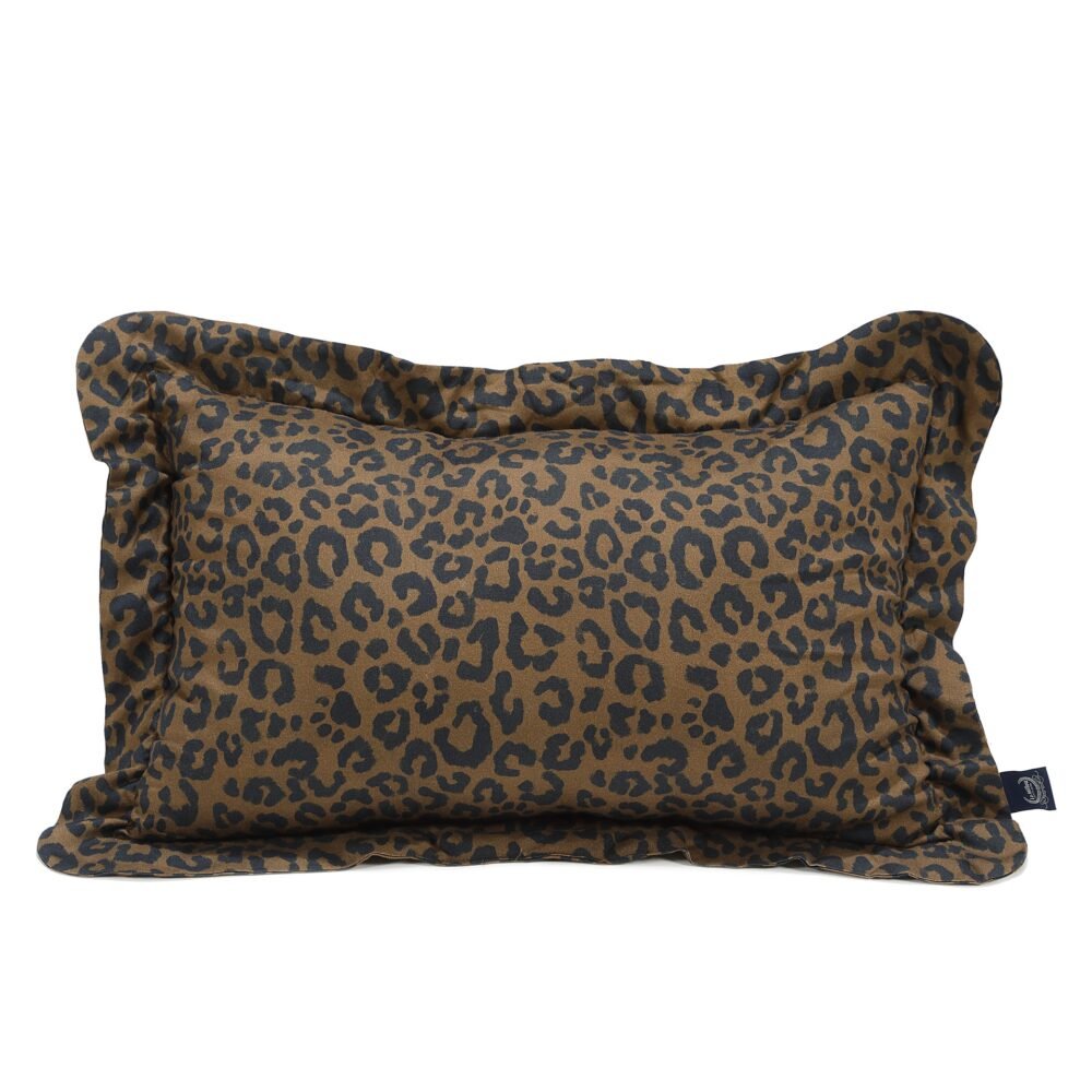 Cuscino in cotone LEOPARDO CIOCCOLATO - XL - 50 x 70 cm Immagine principale