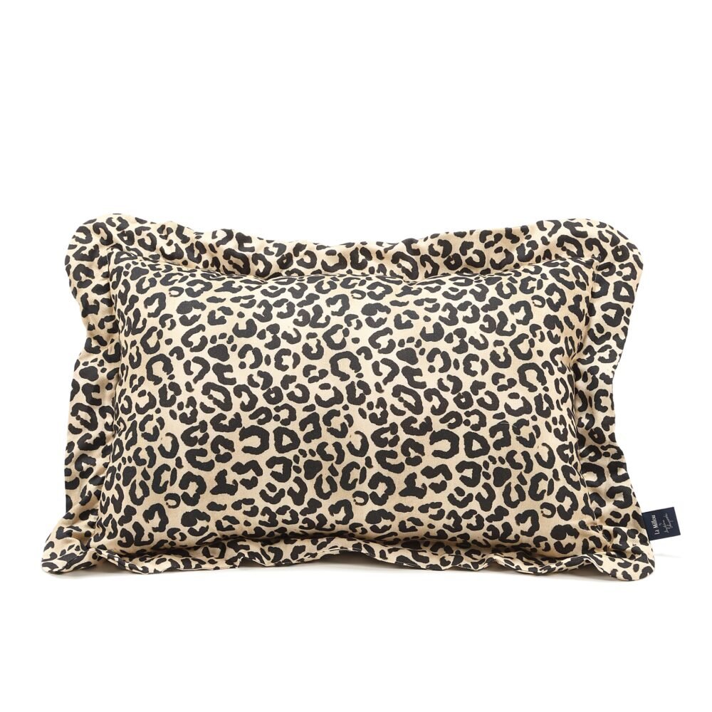 Cuscino in bambù LEOPARDO CREMA - XL - 50 x 70 cm Immagine principale