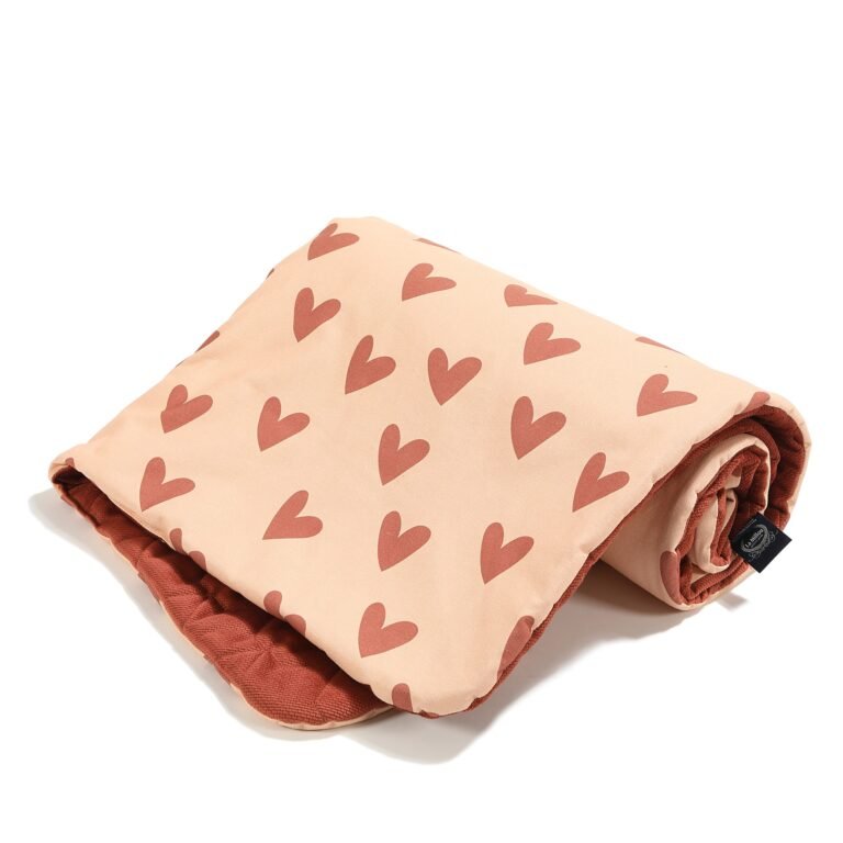 Warme Decke Velvet HEARTBEAT PINK - L - 110 x 140 cm Hauptbild