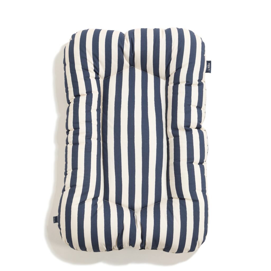 Babynest Baumwolle Velvet STRIPES NAVY - 50 x 86 cm Hauptbild