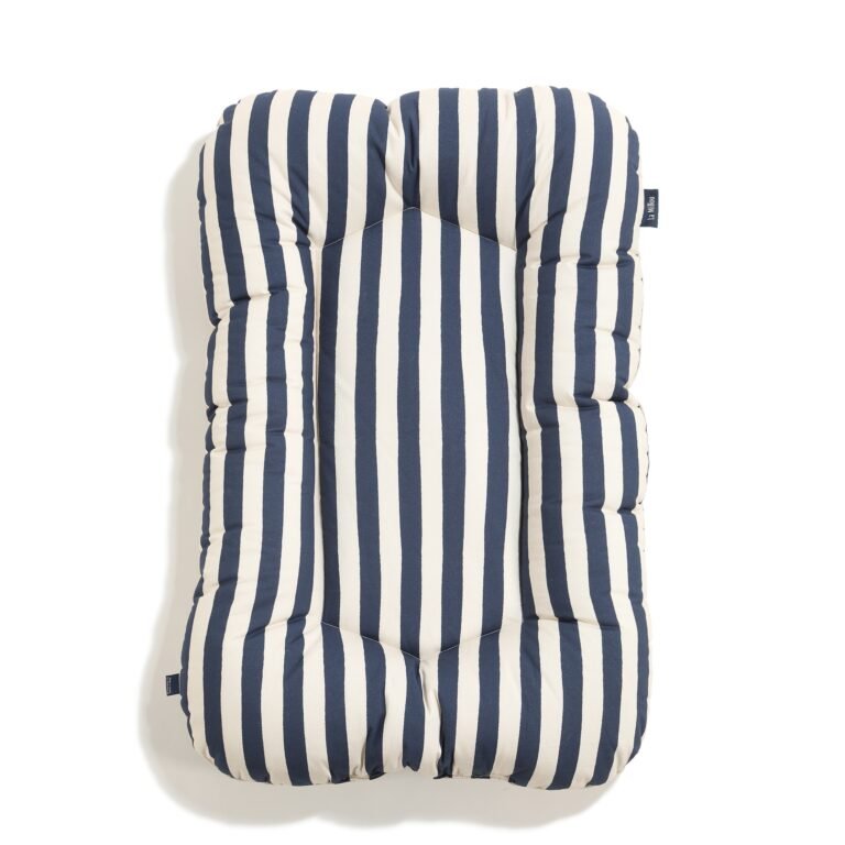 Babynest Baumwolle Velvet STRIPES NAVY - 50 x 86 cm Hauptbild