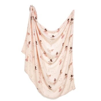 Couverture d'emmaillotage en mousseline de bambou BALLERINE - 115 x 140 cm Image principale