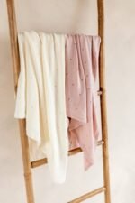 Babydecke Merinowolle Jersey Pink - Image 4