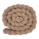 Bettschlange Boucle – Geflochten |410 cm|Biscuit