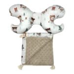 Set Kuscheldecke-Kissen|Premium Baumwolle|Snowman Beige – Bild 3