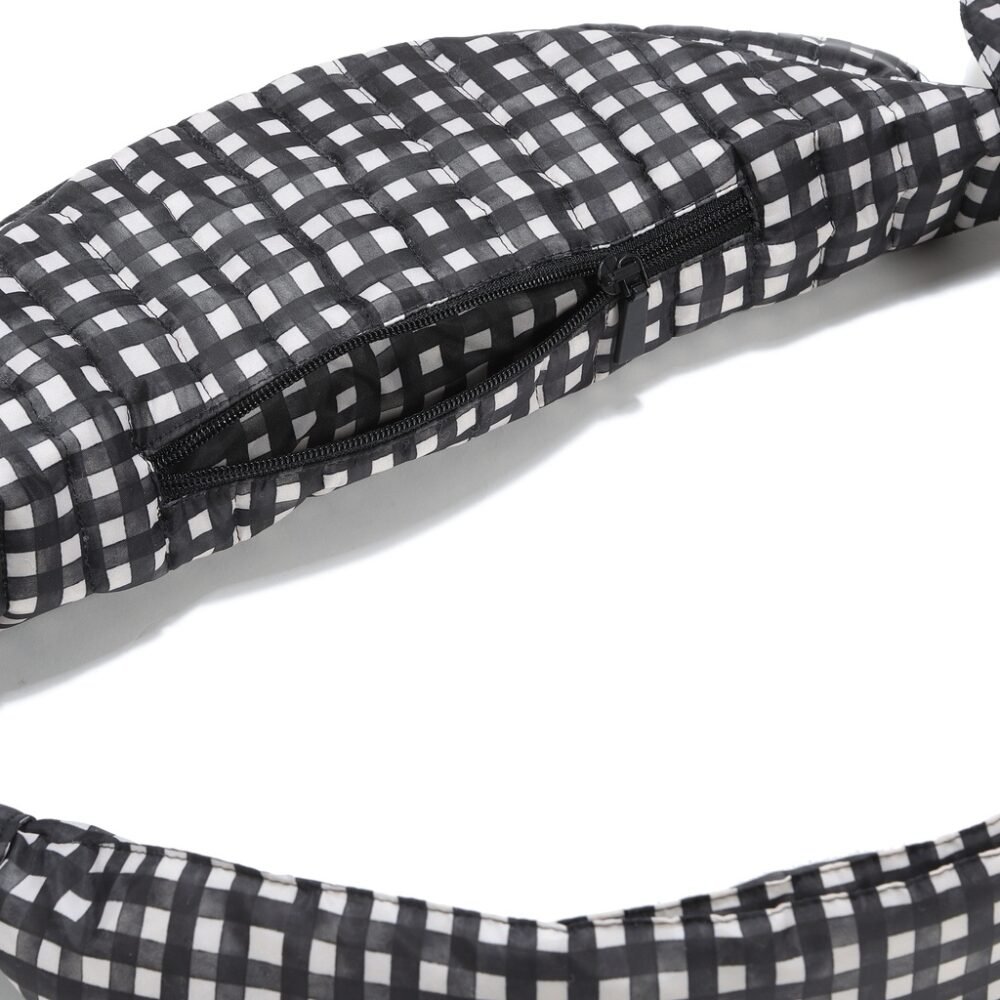 Nylon fanny pack BLACK VICHY Additional image 1